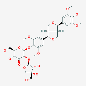 (-)-丁香树脂酚-4-O-Β-D-呋喃芹糖基-(1→2)-Β-D-吡喃葡萄糖苷